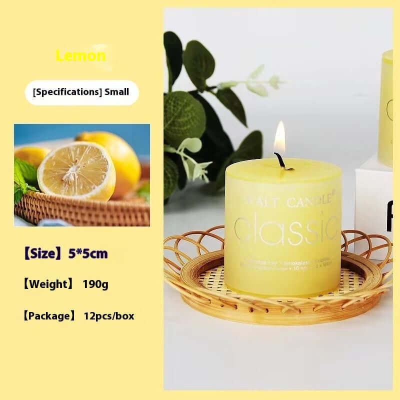 Experience Serenity with Our Cylindrical Color Aromatherapy Candle - Homelune LTD home essentials and decor!