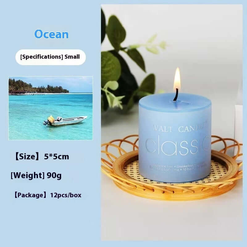 Experience Serenity with Our Cylindrical Color Aromatherapy Candle - Homelune LTD home essentials and decor!