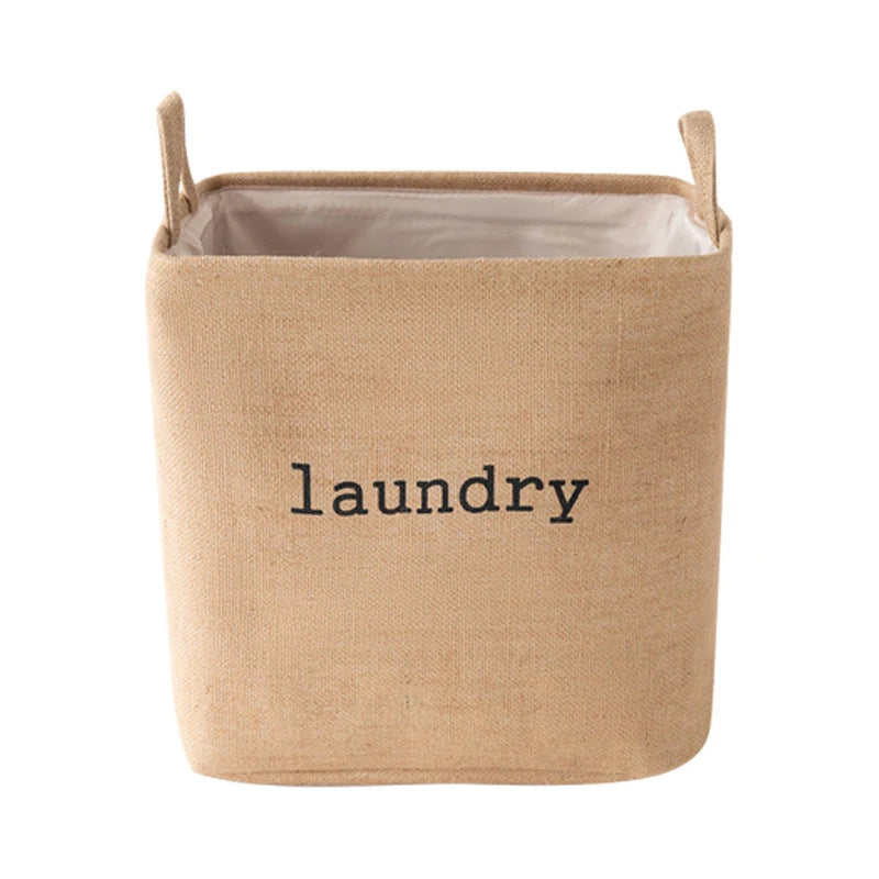 Foldable Jute Laundry Basket – Large Capacity Homelune LTD
