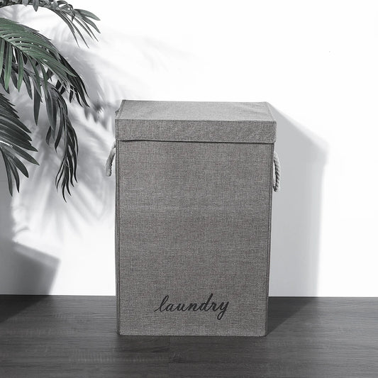 Foldable Linen Laundry Basket with Handles Homelune LTD