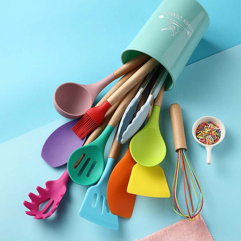 Heat-Resistant Silicone Utensils for Effortless Cooking - Homelune LTD home essentials and decor!