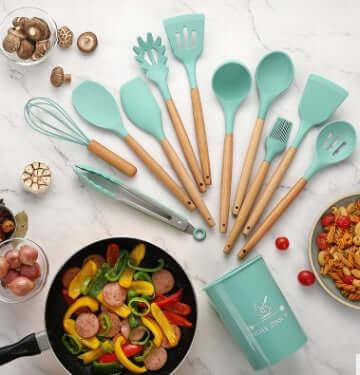 Heat-Resistant Silicone Utensils for Effortless Cooking - Homelune LTD home essentials and decor!