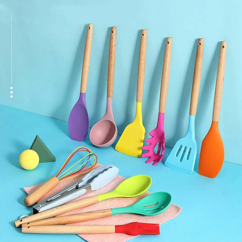 Heat-Resistant Silicone Utensils for Effortless Cooking - Homelune LTD home essentials and decor!