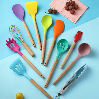 Heat-Resistant Silicone Utensils for Effortless Cooking - Homelune LTD home essentials and decor!