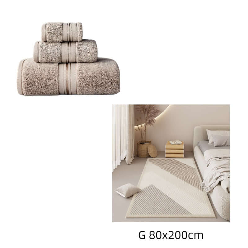 Indulge in Luxury with Our 100% Cotton Bath & Beach Towel Set! - Homelune LTD home essentials and decor!