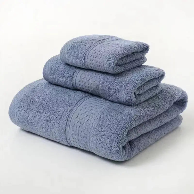Indulge in Luxury with Our 3-Piece Cotton Towel Set - Homelune LTD home essentials and decor!