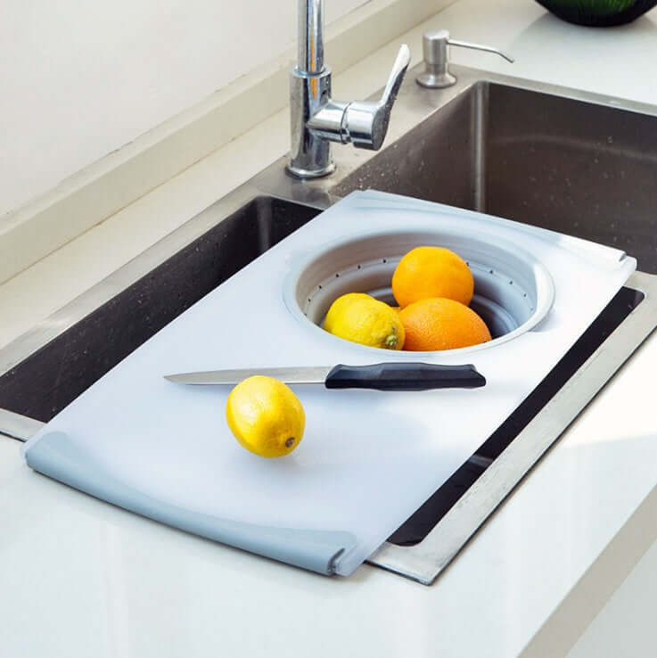 Innovative 3-in-1 Chopping Board – Foldable Cutting Board with Drain Basket - Homelune LTD home essentials and decor!