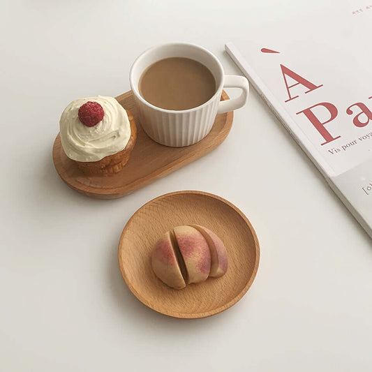 Ins Oval Beech Small Wooden Plate - Homelune LTD home essentials and decor!