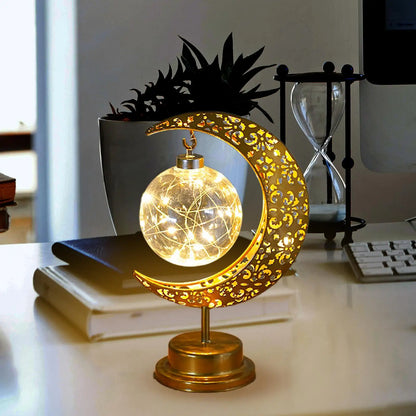 Illuminate Your Eid Celebrations with the Iron Eid Moon Light Decoration Homelune LTD