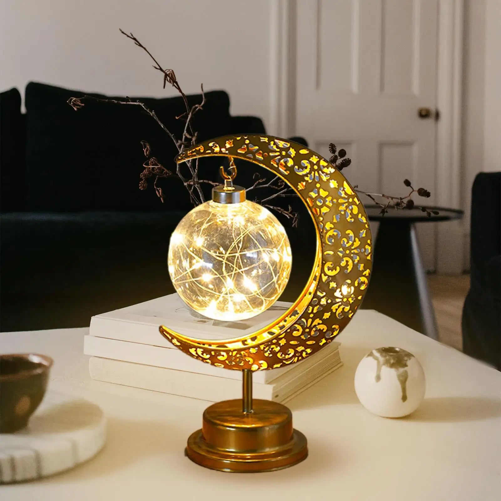 Illuminate Your Eid Celebrations with the Iron Eid Moon Light Decoration Homelune LTD