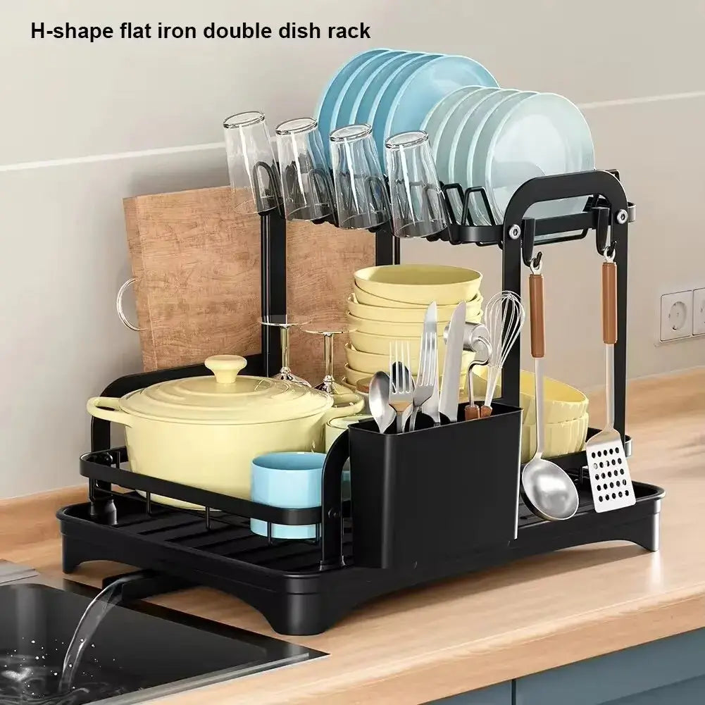 Keep Your Countertop Dry with Our Efficient Dish Drainer! - Homelune LTD home essentials and decor!
