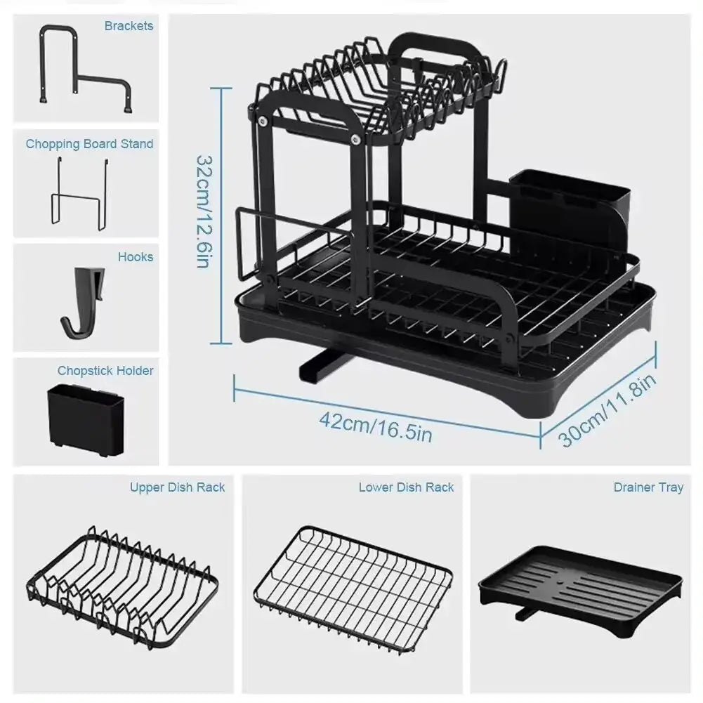 Keep Your Countertop Dry with Our Efficient Dish Drainer! - Homelune LTD home essentials and decor!