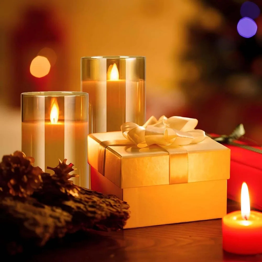 Remote-Controlled LED Acrylic Candles – Festive & Elegant Glow Homelune LTD