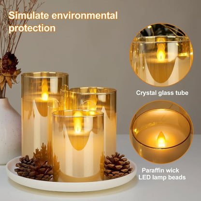 Remote-Controlled LED Acrylic Candles – Festive & Elegant Glow Homelune LTD