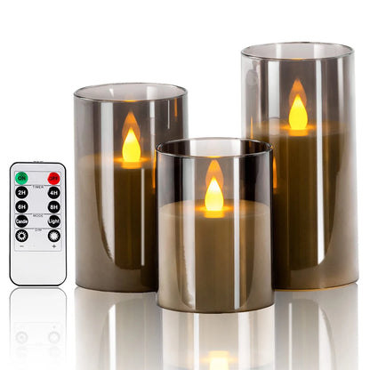 Remote-Controlled LED Acrylic Candles – Festive & Elegant Glow Homelune LTD