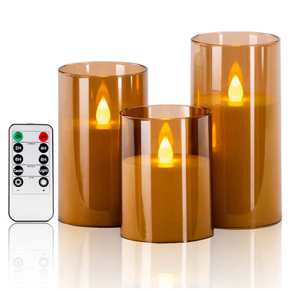 Remote-Controlled LED Acrylic Candles – Festive & Elegant Glow Homelune LTD