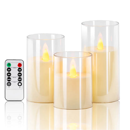 Remote-Controlled LED Acrylic Candles – Festive & Elegant Glow Homelune LTD