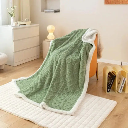 Luxurious Warmth and Style with Our Thickened Polyester Blanket - Homelune LTD home essentials and decor!