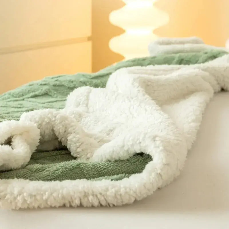Luxurious Warmth and Style with Our Thickened Polyester Blanket - Homelune LTD home essentials and decor!