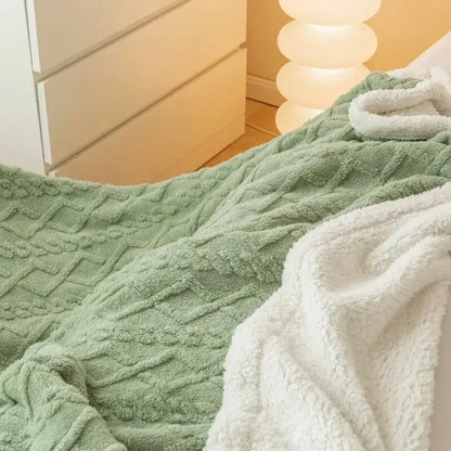 Luxurious Warmth and Style with Our Thickened Polyester Blanket - Homelune LTD home essentials and decor!
