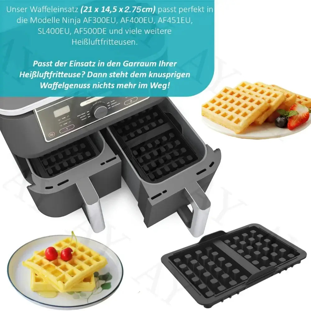 Make Crispy, Fluffy Waffles Easily with Air Fryer Silicone Mold - Homelune LTD home essentials and decor!