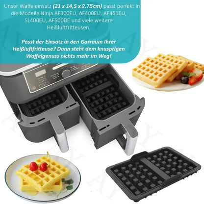 Make Crispy, Fluffy Waffles Easily with Air Fryer Silicone Mold - Homelune LTD home essentials and decor!