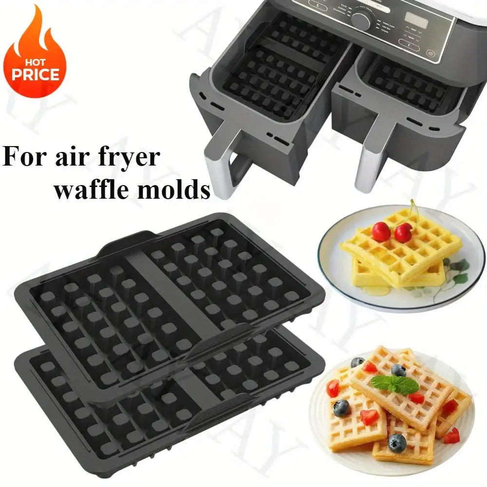 Make Crispy, Fluffy Waffles Easily with Air Fryer Silicone Mold - Homelune LTD home essentials and decor!