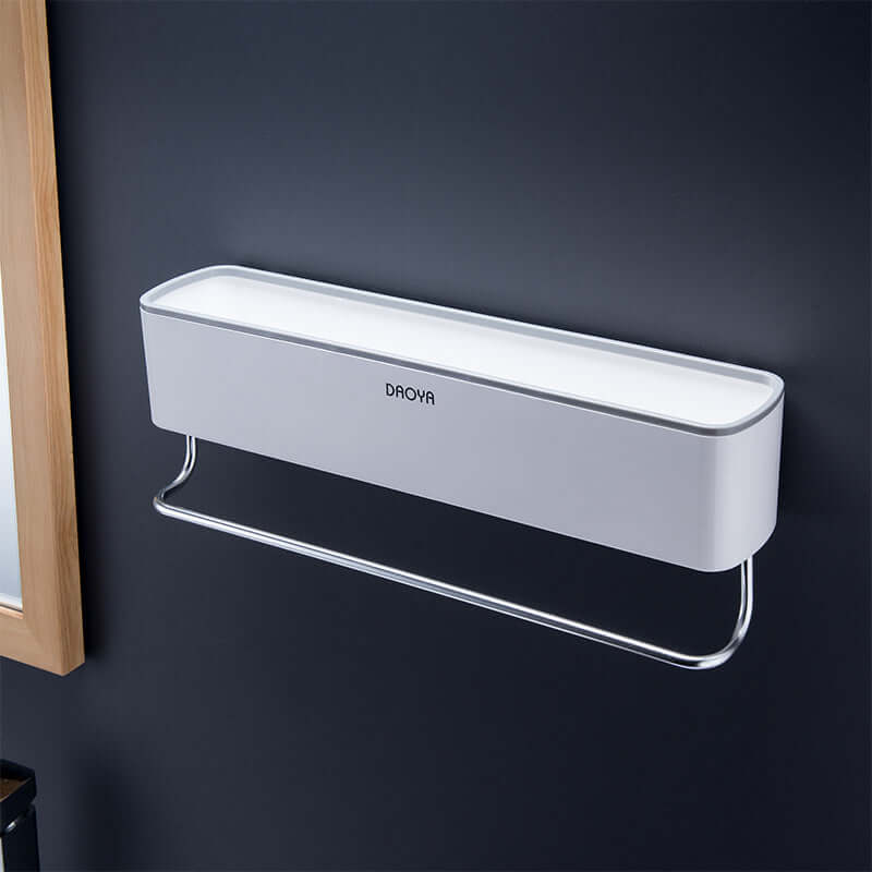 Maximize Bathroom Space with Our Sleek Perforated Ceramic Tile Shelves! - Homelune LTD home essentials and decor!
