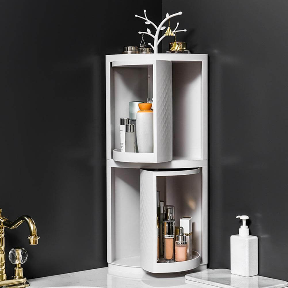 Maximize Your Bathroom Space with Our Rotatable Makeup Organizer! - Homelune LTD home essentials and decor!