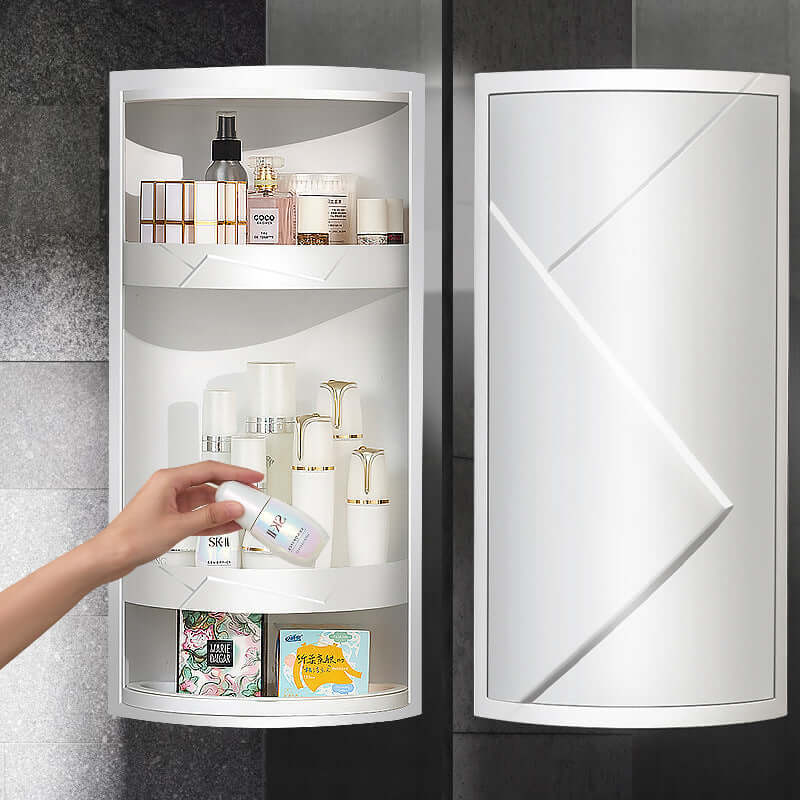 Maximize Your Bathroom Space with Our Rotatable Makeup Organizer! - Homelune LTD home essentials and decor!