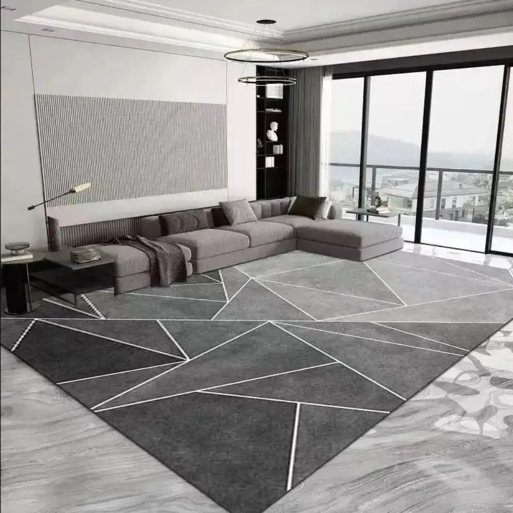 Modern Geometric Crystal Pile Carpet for Stylish, Comfortable Spaces - Homelune LTD home essentials and decor!