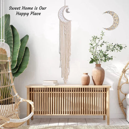 Transform Your Sleep with the Moon Dream Catcher – Handcrafted Tranquility Homelune LTD