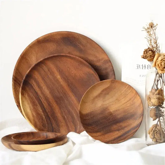 Natural Wood Circular Plate - Homelune LTD home essentials and decor!