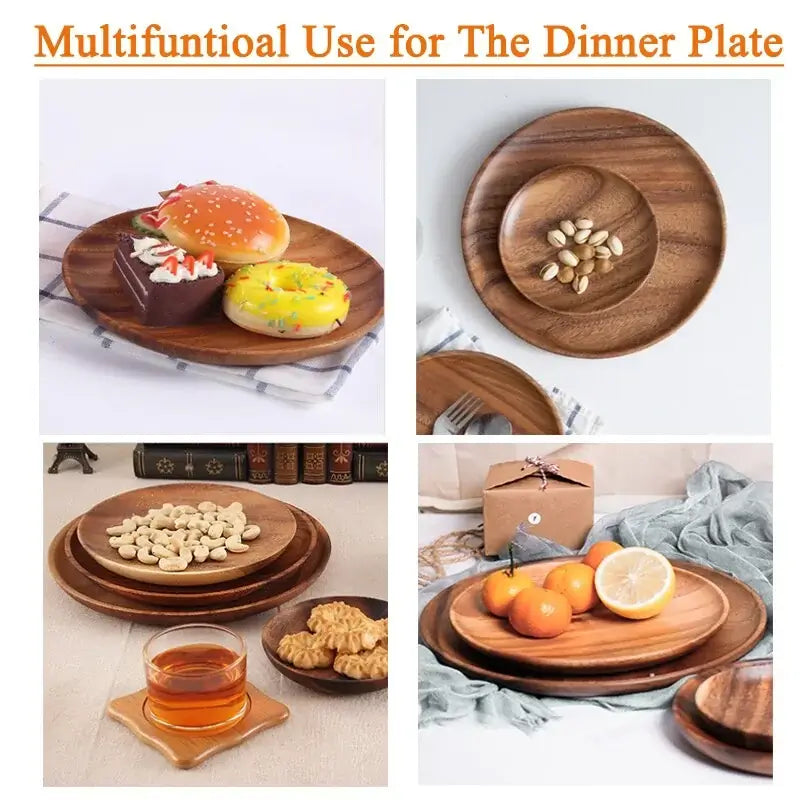 Natural Wood Circular Plate - Homelune LTD home essentials and decor!