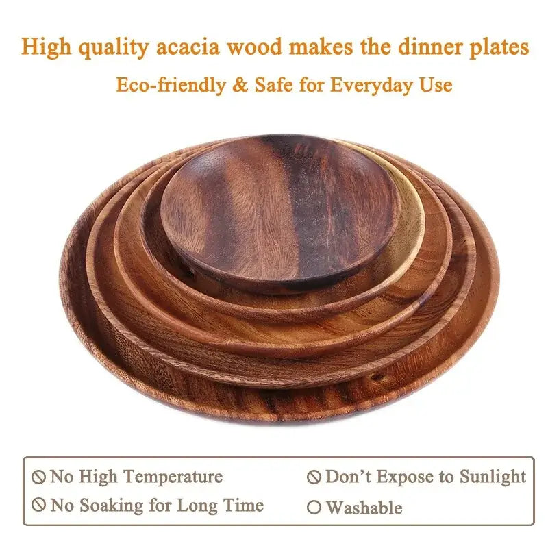 Natural Wood Circular Plate - Homelune LTD home essentials and decor!