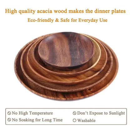 Natural Wood Circular Plate - Homelune LTD home essentials and decor!