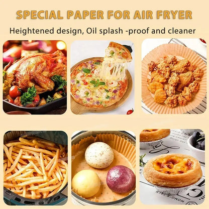 Non-Stick Air Fryer Disposable Paper Liners! Elevate your cooking experience - Homelune LTD home essentials and decor!