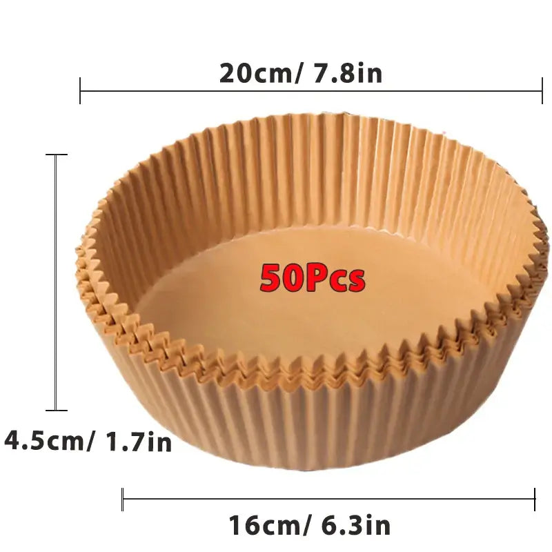 Non-Stick Air Fryer Disposable Paper Liners! Elevate your cooking experience - Homelune LTD home essentials and decor!