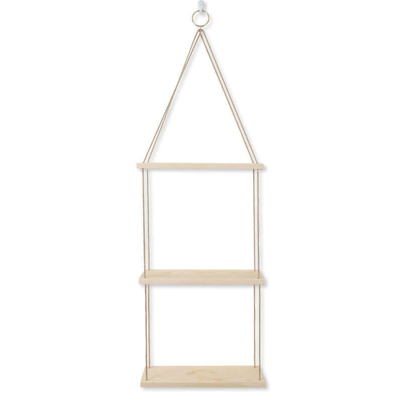 Nordic Hemp Rope Rack: Retro Wooden Partition Decor - Homelune LTD home essentials and decor!