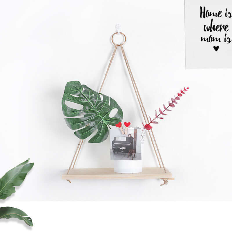 Nordic Hemp Rope Rack: Retro Wooden Partition Decor - Homelune LTD home essentials and decor!