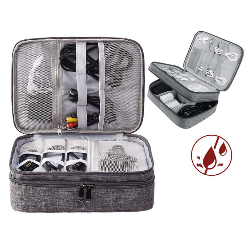 Organize Your Electronics with Our Premium Double Layer Electronics Bag - Homelune LTD home essentials and decor!