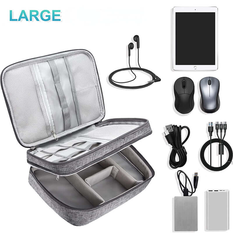 Organize Your Electronics with Our Premium Double Layer Electronics Bag - Homelune LTD home essentials and decor!
