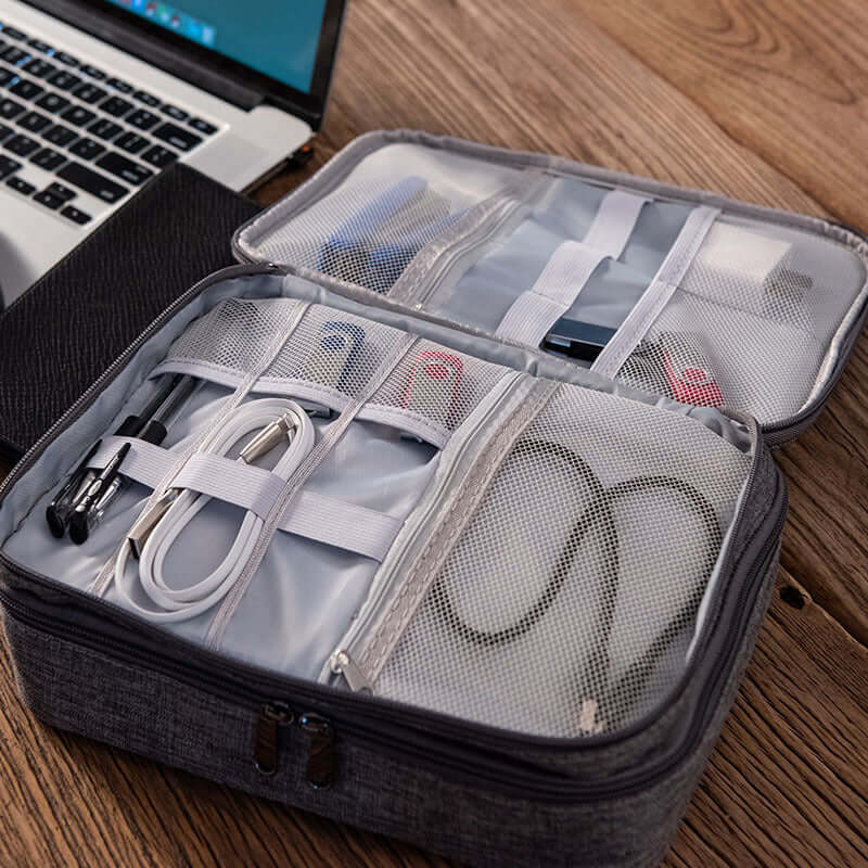 Organize Your Electronics with Our Premium Double Layer Electronics Bag - Homelune LTD home essentials and decor!