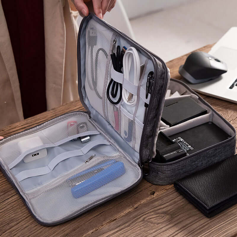 Organize Your Electronics with Our Premium Double Layer Electronics Bag - Homelune LTD home essentials and decor!