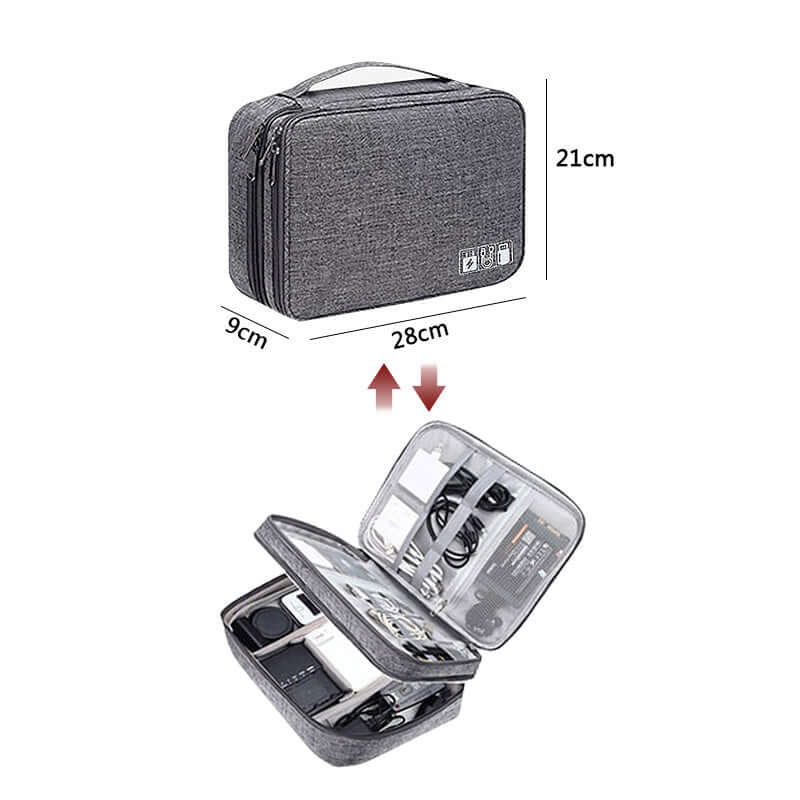 Organize Your Electronics with Our Premium Double Layer Electronics Bag - Homelune LTD home essentials and decor!