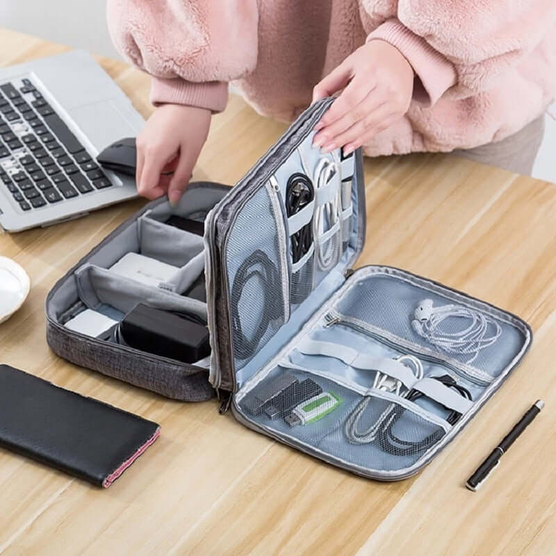 Organize Your Electronics with Our Premium Double Layer Electronics Bag - Homelune LTD home essentials and decor!