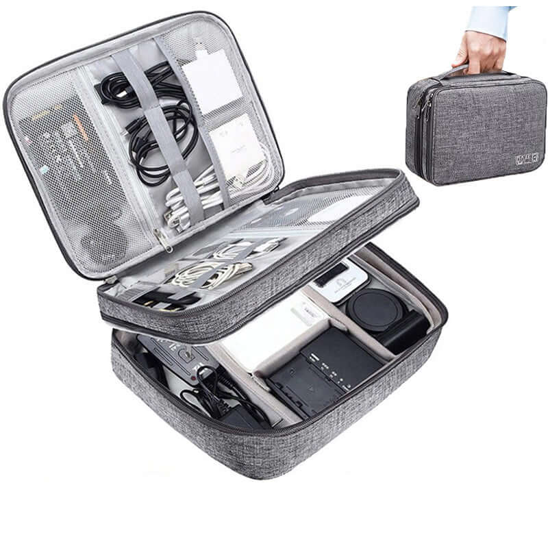 Organize Your Electronics with Our Premium Double Layer Electronics Bag - Homelune LTD home essentials and decor!