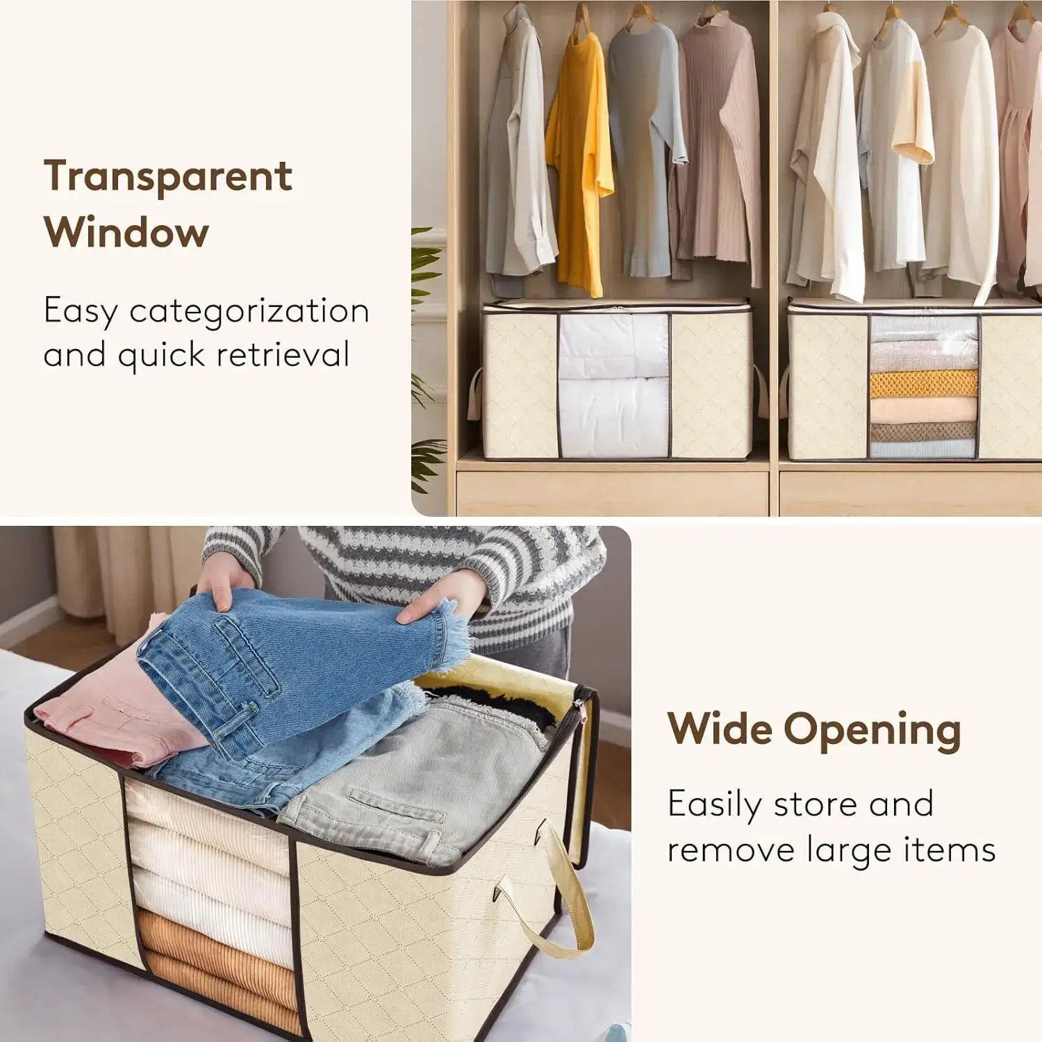Organize with Style: Discover Our Foldable Thick Fabric Storage Bags! - Homelune LTD home essentials and decor!