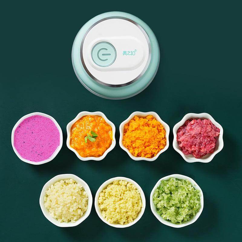 Portable Electric Mini Chopper – Garlic, Vegetable, Meat & Fruit Grinder for Easy Prep - Homelune LTD home essentials and decor!