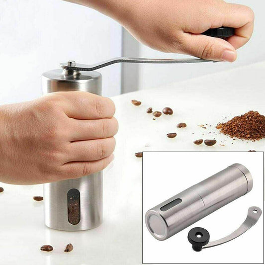Portable Manual Coffee Grinder – Stainless Steel with Ceramic Burr for Fresh Grounds - Homelune LTD home essentials and decor!